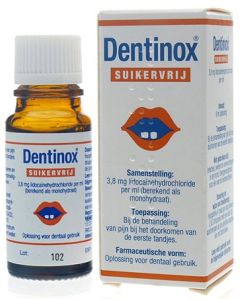 Dentinox Suikervrij 3,8mg/ml