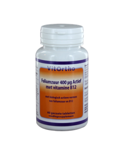NOW Foliumzuur 400 μg Actief met vitamine B12