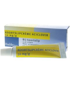 Healthypharm Koortslipcrème Aciclovir 50mg/g
