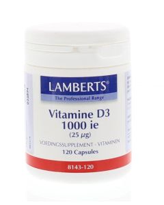 Lamberts vitamine D3 1000IE (25 mcg)