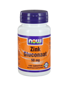 NOW Zink Gluconaat 50 mg