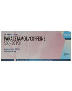 PCH Paracetamol/Coffeïne 500/50mg