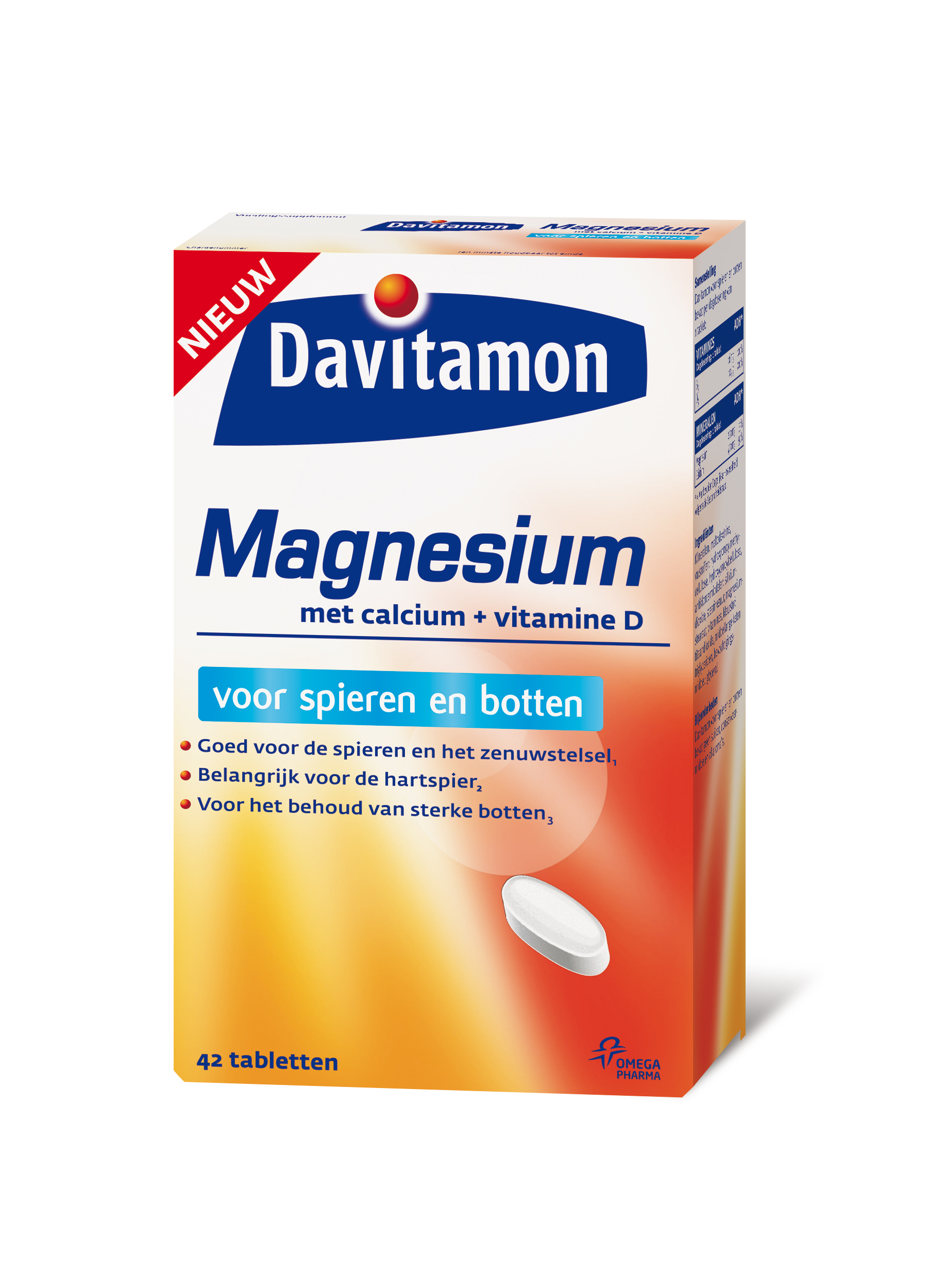 Immuniseren systeem Dader Davitamon Magnesium voor spieren en botten